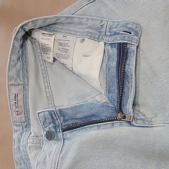 AG Adriano Goldschmeid Size 30x33 Light Wash Straight Leg Jeans, Exc. Used Cond. - Picture 9 of 14